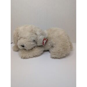 Ty Classic Honey Dog Plush 1995 Vintage Cream Shaggy Puppy Stuffed Animal 12 In
